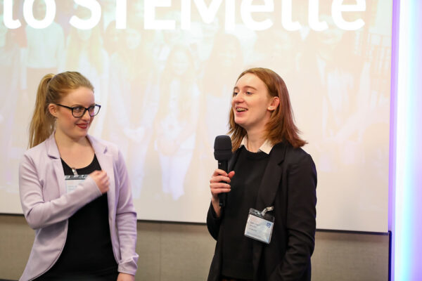 Two Stemettes event attendees presenting