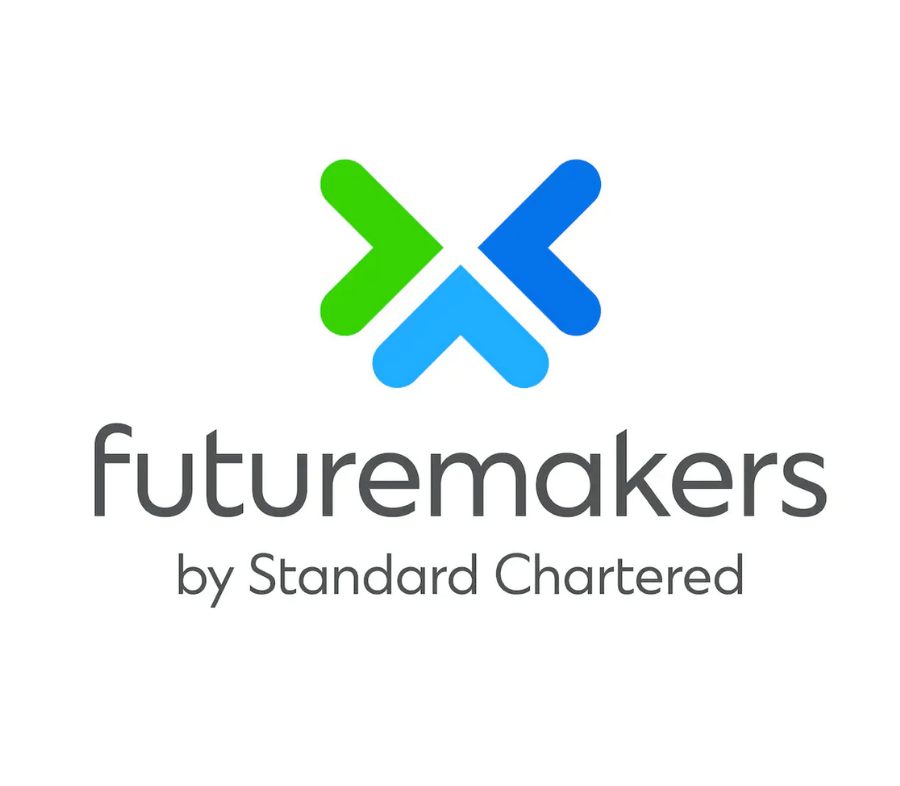 Futuremakers By Standard Chartered logo on a white background