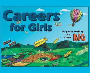 Book cover for Careers for Girls by Anne Daly.