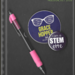 Grace Hopper Stemettes Scrapbook cover from October 2016.