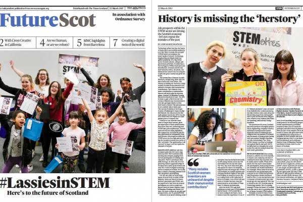 A copy of the FutureScot Magazine article called 'History is missing the 'herstory'.
