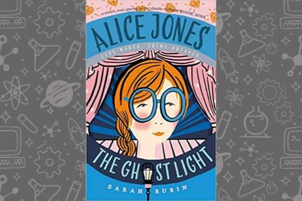 Book cover of the Ghost Light by Alice Jones on a grey background.