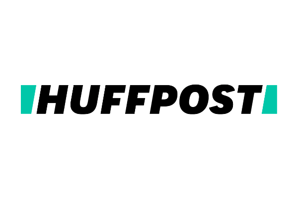 Huffpost logo on a white background