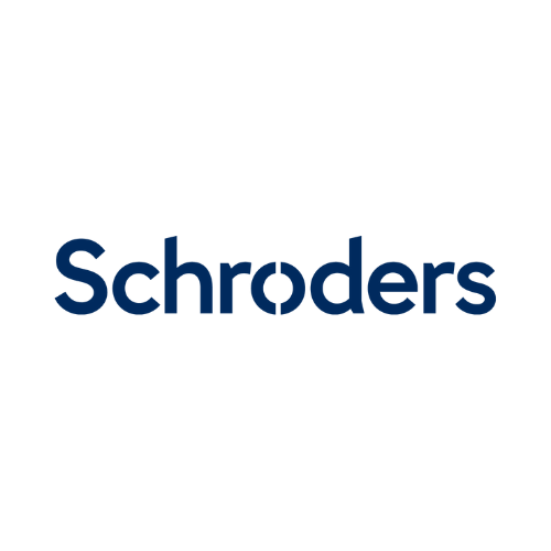 Schroders logo on a white background