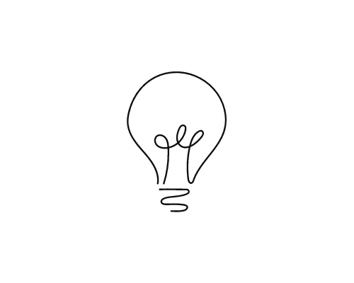 An icon of a lightbulb.
