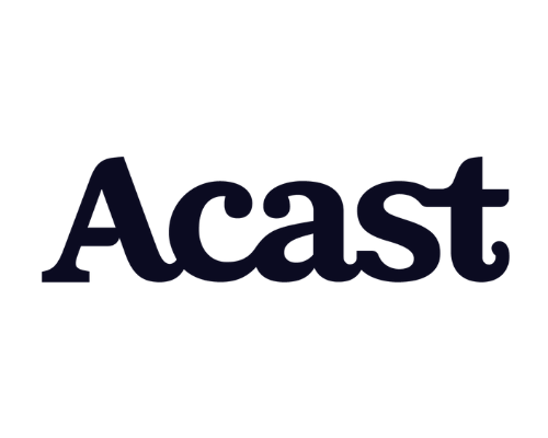 Acast logo on a white background