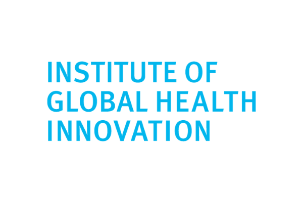 Institute of Global Health Innovation logo in light blue text on a white background