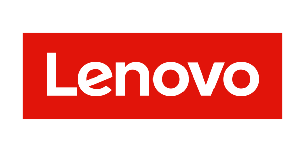 Lenovo logo on a white background