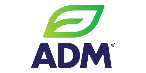 Transparent ADM logo on a white background