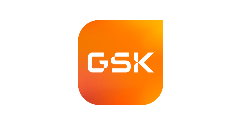 GSK logo on a white background