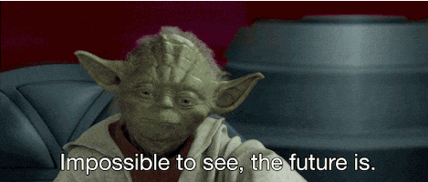 impossible to see, the future is - yoda gif | Stemettes Zine