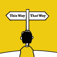 Decisions: this way or that way gif | Stemettes Zine
