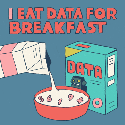 I eat data for breakfast gif | Stemettes Zine