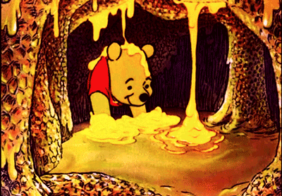 pooh the bear eating honey | Stemettes Zine